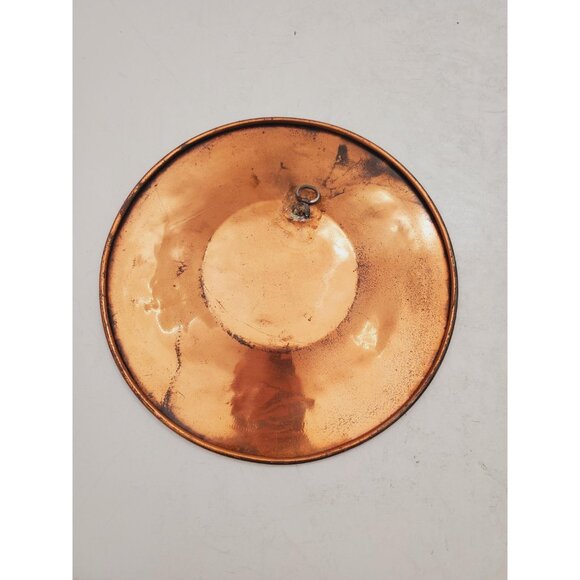 Vintage 1970’s Copper Enamel Wall Plate - Copper Plate To Hang On The Wall | - Picture 6 of 9
